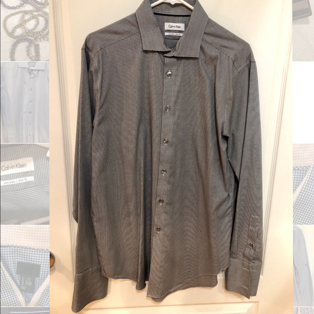 Calvin Klein slim fit button down
